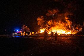 Farmers Demonstrate Against the EU-Mercosur Free Trade Agreement - Villedoux