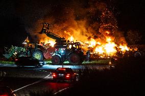 Farmers Demonstrate Against the EU-Mercosur Free Trade Agreement - Villedoux