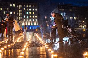 1000 candles lit in support of Ukraine