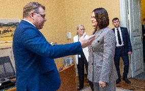 Leader of the Belarusian opposition Sviatlana Tsikhanouskaya in Estonia