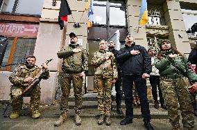 Recruitment centre of Ukraines 67th Mechanized Brigade opened in Lviv