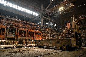 Open-hearth furnace shop at Zaporizhstal Steel Works