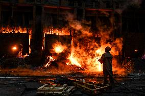 Open-hearth furnace shop at Zaporizhstal Steel Works