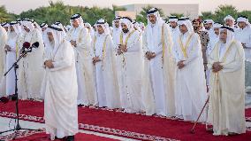 Qatar's Emir Performs Rain-Seeking Prayer - Lusail