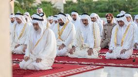 Qatar's Emir Performs Rain-Seeking Prayer - Lusail