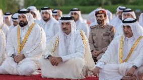 Qatar's Emir Performs Rain-Seeking Prayer - Lusail