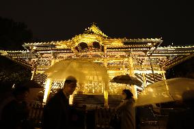 Shrine illumination in Tokyo