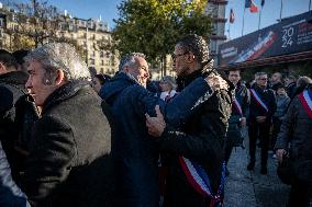 Demonstration At 106th Session of the Congress of Mayors - Paris