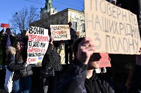 Dont Be Silent! Captivity Kills rally in Lviv