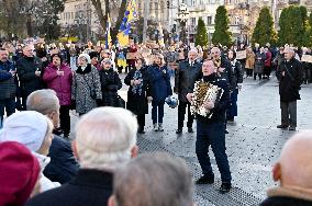 Dont Be Silent! Captivity Kills rally in Lviv