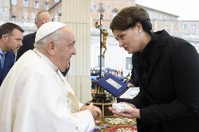 Pope Francis Wednesday Audience - Vatican