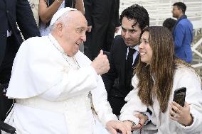 Pope Francis Wednesday Audience - Vatican