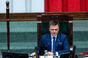 Session Of The Polish Parliament