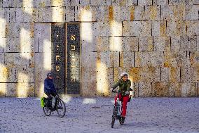 Everyday Life Scenes At Munich Jewish Synagogue Ohel Jakob