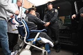 7-year NYPD Officer Rich Wong Released From Jamaica Hospital In Jamaica Queens New York