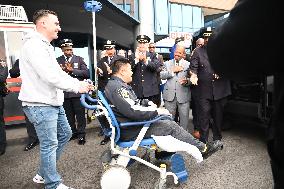 7-year NYPD Officer Rich Wong Released From Jamaica Hospital In Jamaica Queens New York