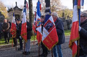 Tribute to Madeleine Riffaud At Montparnasse Cemetery - Paris