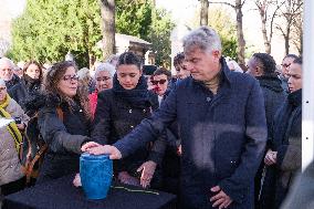 Tribute to Madeleine Riffaud At Montparnasse Cemetery - Paris