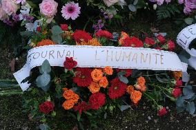 Tribute to Madeleine Riffaud At Montparnasse Cemetery - Paris