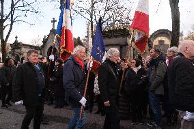 Tribute to Madeleine Riffaud At Montparnasse Cemetery - Paris