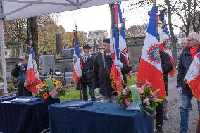 Tribute to Madeleine Riffaud At Montparnasse Cemetery - Paris