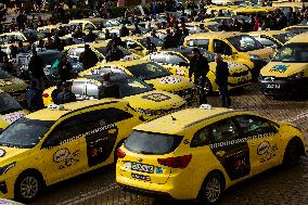 Protests Of Taxi Drivers In Sofia.