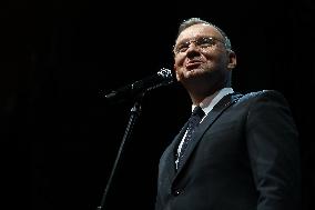 President Of Poland Andrzej Duda At The 35th Anniversary Gala Of The Scouting Association Of The Republic Of Poland In Krakow