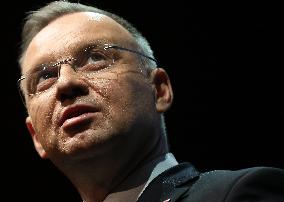 President Of Poland Andrzej Duda At The 35th Anniversary Gala Of The Scouting Association Of The Republic Of Poland In Krakow