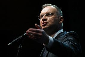 President Of Poland Andrzej Duda At The 35th Anniversary Gala Of The Scouting Association Of The Republic Of Poland In Krakow