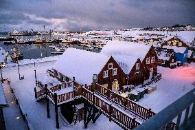 Daily Life In Húsavík, Iceland.