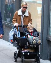 Nicky Hilton Walks Her Son In A Stroller - NYC