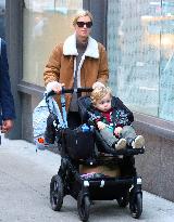 Nicky Hilton Walks Her Son In A Stroller - NYC