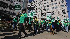 Healthcare Workers On Strike- LA