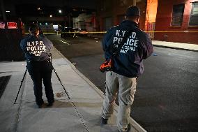 NYPD Crime Scene Investigates Fatal Stabbing Of A 32-year-old Man In The Tompkinsville Neighborhood Of Staten Island New York