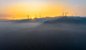 Zhongtiao Mountain Wind Farm in Yuncheng