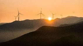 Zhongtiao Mountain Wind Farm in Yuncheng