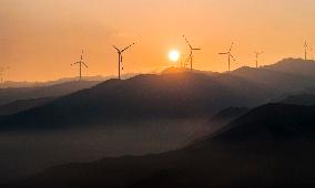 Zhongtiao Mountain Wind Farm in Yuncheng