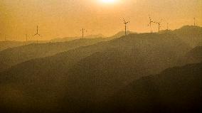 Zhongtiao Mountain Wind Farm in Yuncheng