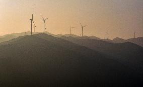 Zhongtiao Mountain Wind Farm in Yuncheng