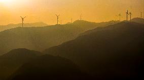 Zhongtiao Mountain Wind Farm in Yuncheng