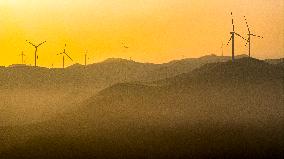 Zhongtiao Mountain Wind Farm in Yuncheng