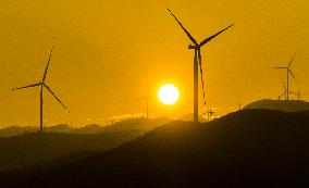 Zhongtiao Mountain Wind Farm in Yuncheng