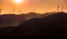 Zhongtiao Mountain Wind Farm in Yuncheng