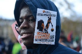 Demonstration For Unaccompanied Foreign Minors - Paris