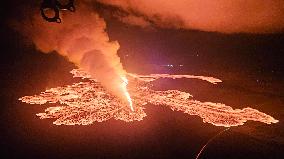 Volcanic Eruption Starts Again - Iceland