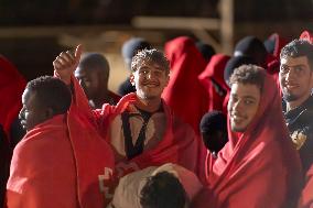 72 Migrants Arrive At The Port Of La Restinga - Spain