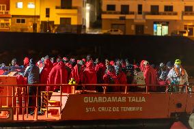 72 Migrants Arrive At The Port Of La Restinga - Spain