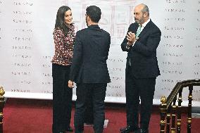 Queen Letizia Presides Over Luis Carandell Awards - Madrid