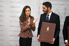 Queen Letizia Presides Over Luis Carandell Awards - Madrid