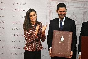 Queen Letizia Presides Over Luis Carandell Awards - Madrid